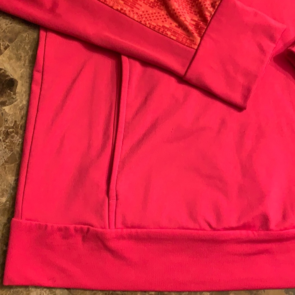 Adidas Pink Climawarm hoodie, size M, EUC - Picture 2 of 7